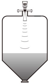 尿素雷達(dá)液位計(jì)錐形罐安裝示意圖